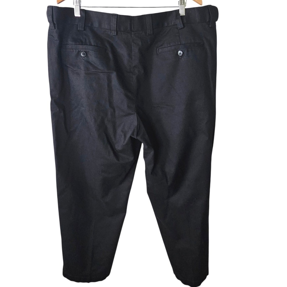 Oak Hill Premium Mens Pants Black 44X28 Flex Grip Waistband READ MEASUREMENTS